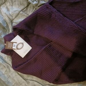 Elegant Plum Turtleneck Sweater